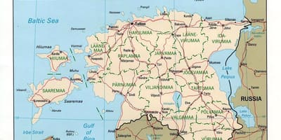 Mapa de Estonia mapa de localización