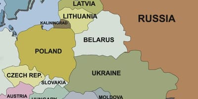 Mapa de mapa Estonia países veciños